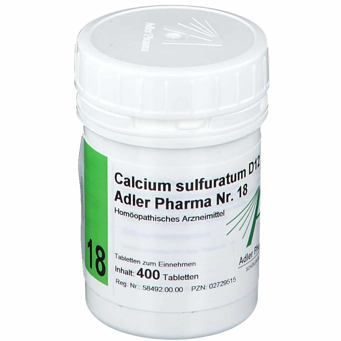 Adler Pharma Calcium sulfuratum D12 Biochemie nach Dr. Schüßler Nr. 18
