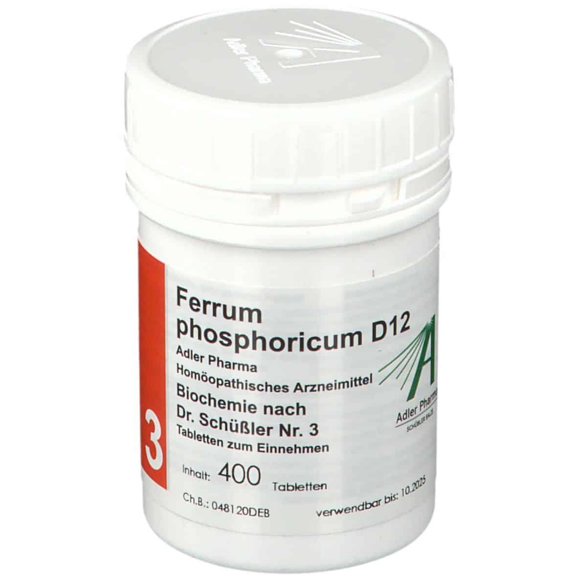 Adler Pharma Ferrum phosphoricum D12 Biochemie nach Dr. Schüßler Nr. 3