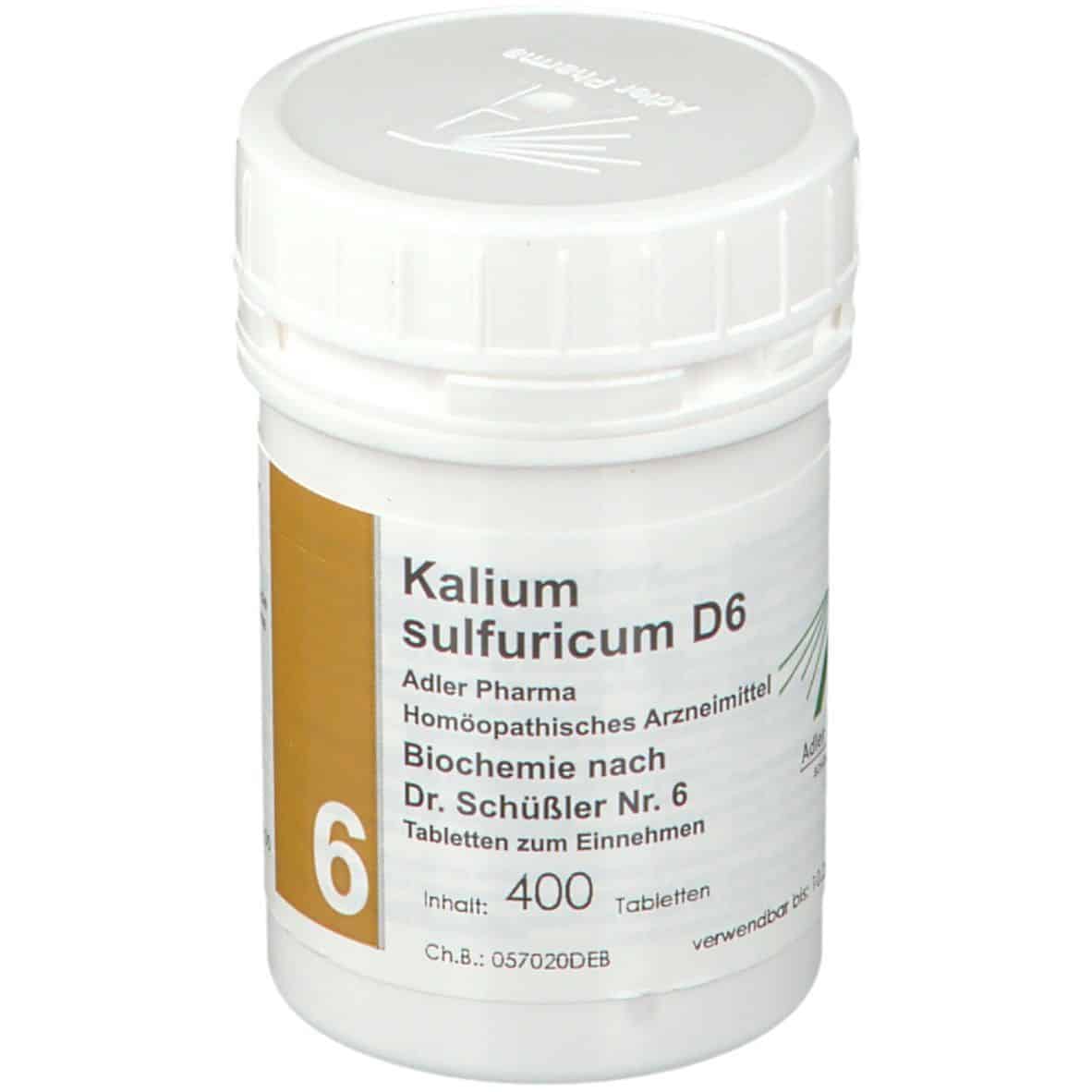 Adler Pharma Kalium sulfuricum D6 Biochemie nach Dr. Schüßler Nr. 6