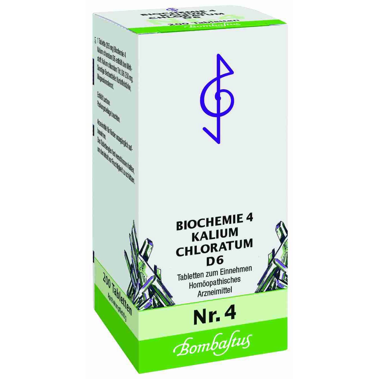 Bombastus Biochemie 4 Kalium chloratum D 6 Tabletten