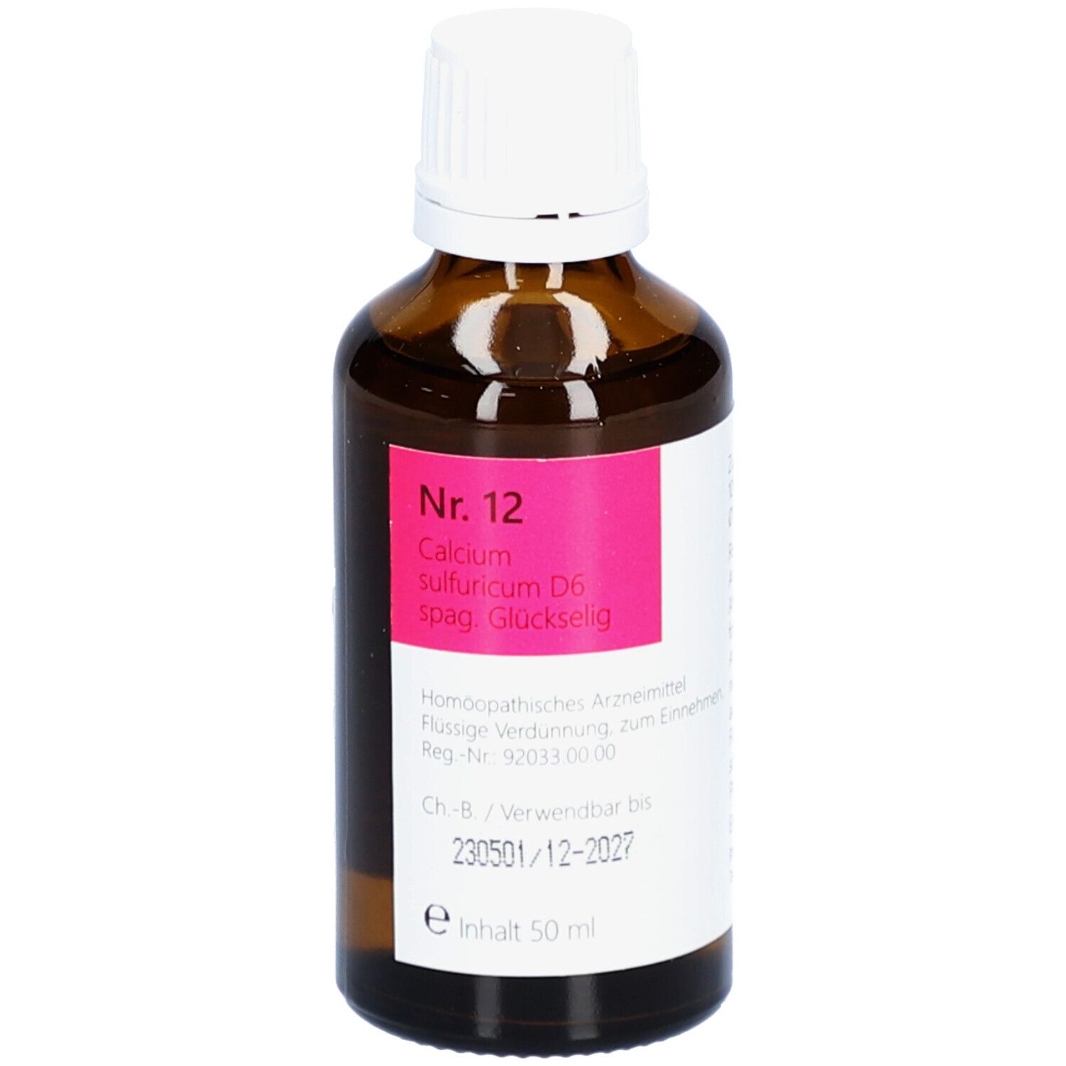 NR.12 Calcium sulfuricum D 6 spag.Glückselig
